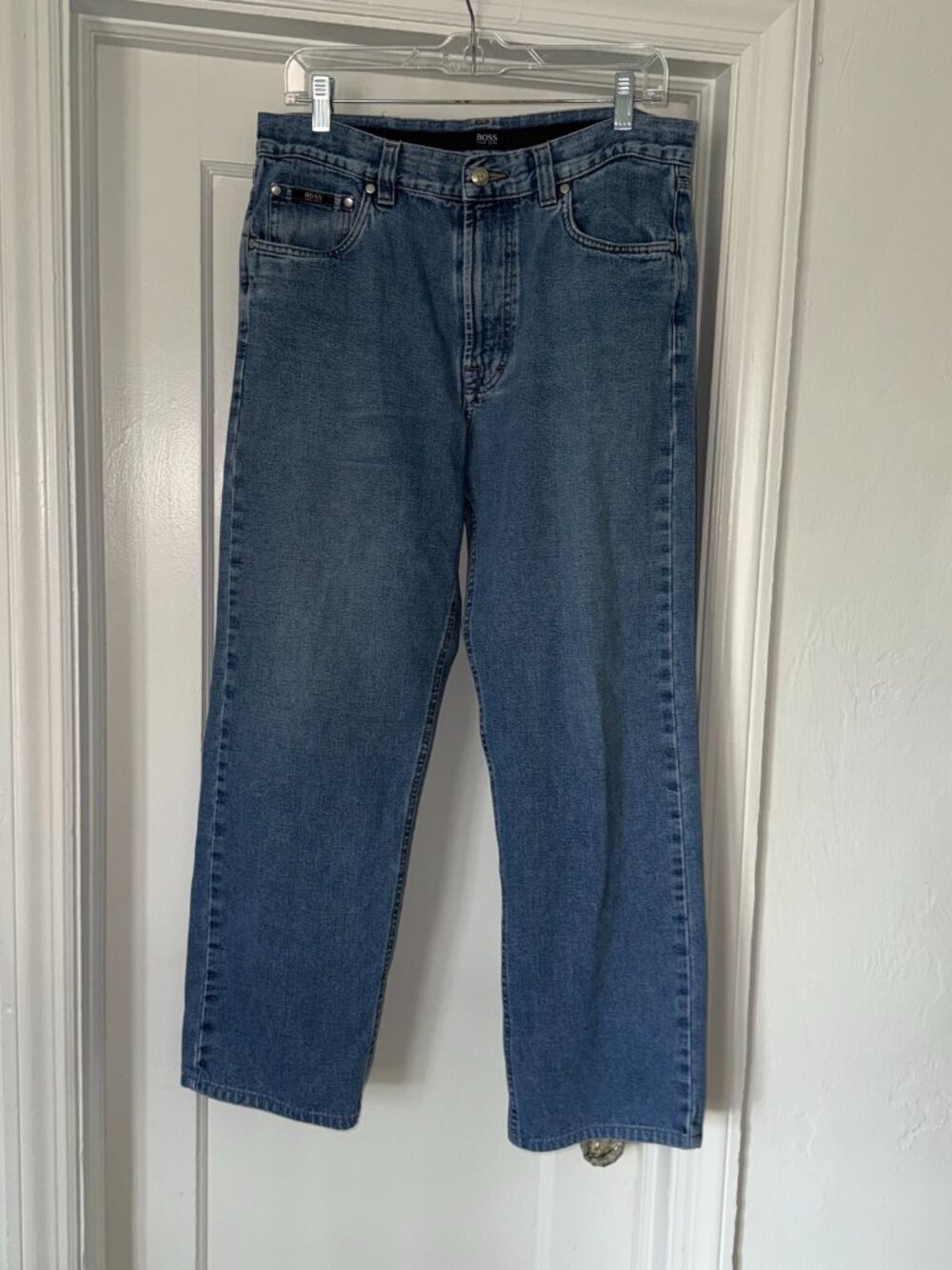 BOSS Hugo Boss Alabama Straight-Leg Jeans Blue W34 L32